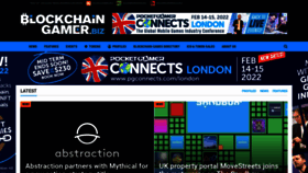 What Blockchaingamer.biz website looked like in 2022 (2 years ago)