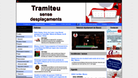 What Blanes.cat website looked like in 2022 (4 years ago)