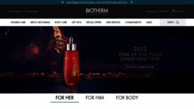 What Biotherm.com website looked like in 2022 (2 years ago)