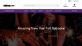 What Balloons.online website looked like in 2022 (2 years ago)