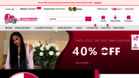 What Beautyforever.com website looked like in 2022 (2 years ago)