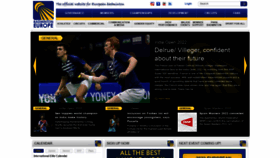 What Badmintoneurope.com website looked like in 2022 (2 years ago)