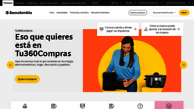 What Bancolombia.com website looked like in 2022 (2 years ago)