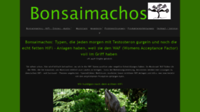 What Bonsaimachos.de website looked like in 2022 (3 years ago)