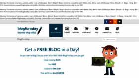 What Blogforaday.com website looked like in 2022 (2 years ago)