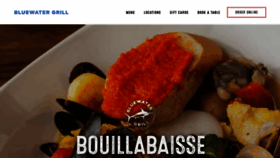 What Bluewatergrill.com website looked like in 2022 (2 years ago)