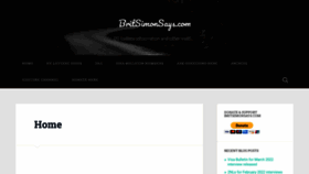 What Britsimonsays.com website looked like in 2022 (2 years ago)