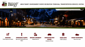 What Banff.ca website looked like in 2022 (2 years ago)