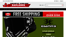 What Badlandspaintball.com website looked like in 2022 (2 years ago)
