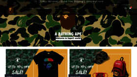 What Bape-clothing.us website looked like in 2022 (2 years ago)