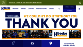 What Beebehealthcare.org website looked like in 2022 (2 years ago)
