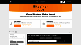What Bitcoinerjobs.com website looked like in 2022 (2 years ago)