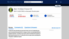 What Ben-10-alien-force.software.informer.com website looked like in 2022 (2 years ago)