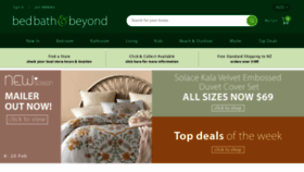 What Bedbathandbeyond.co.nz website looked like in 2022 (2 years ago)