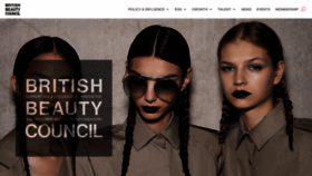 What Britishbeautycouncil.com website looked like in 2022 (2 years ago)