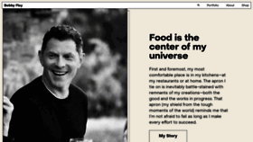 What Bobbyflay.com website looked like in 2022 (2 years ago)