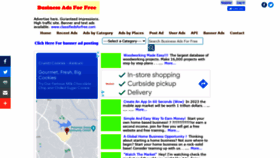 What Businessadsforfree.net website looked like in 2022 (3 years ago)
