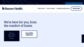 What Bannerhealth.com website looked like in 2022 (2 years ago)
