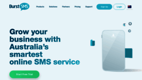 What Burstsms.com.au website looked like in 2022 (2 years ago)