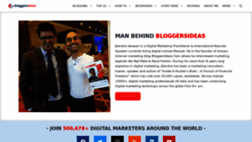 What Bloggersideas.com website looked like in 2022 (2 years ago)