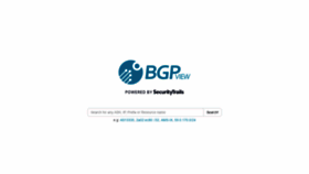 What Bgpview.io website looked like in 2022 (2 years ago)