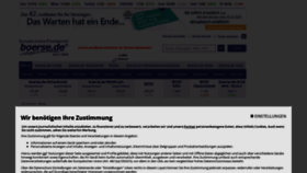 What Boerse.de website looked like in 2022 (2 years ago)