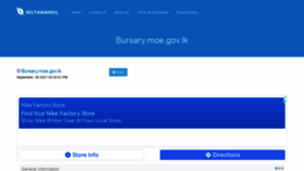 What Bursary-moe-gov-lk.mutawakkil.com website looked like in 2022 (2 years ago)