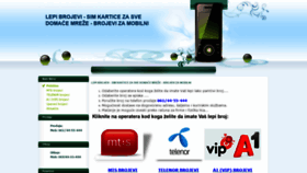What Brojevi.mobi website looked like in 2022 (2 years ago)