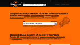 What Bigwords.com website looked like in 2022 (2 years ago)