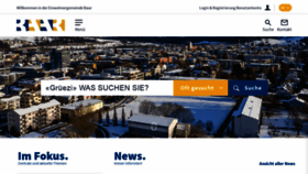 What Baar.ch website looked like in 2022 (3 years ago)