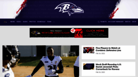 What Baltimoreravens.com website looked like in 2022 (2 years ago)