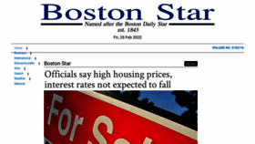 What Bostonstar.com website looked like in 2022 (2 years ago)