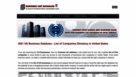 What Businesslistdatabase.com website looked like in 2022 (2 years ago)