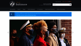 What Baltimorecity.gov website looked like in 2022 (2 years ago)