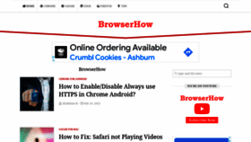 What Browserhow.com website looked like in 2022 (2 years ago)