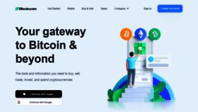 What Bitcoin.com website looked like in 2022 (2 years ago)