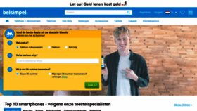 What Belsimpel.nl website looked like in 2022 (2 years ago)