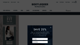 What Bootlegger.com website looked like in 2022 (3 years ago)