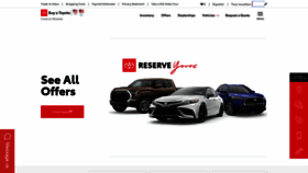 What Buyatoyota.com website looked like in 2022 (2 years ago)