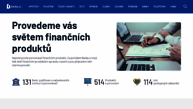 What Banky.cz website looked like in 2022 (2 years ago)