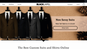 What Blacklapel.com website looked like in 2022 (2 years ago)