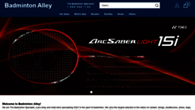 What Badmintonalley.com website looked like in 2022 (2 years ago)