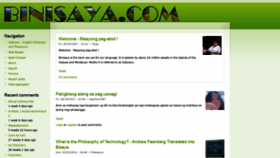 What Binisaya.com website looked like in 2022 (2 years ago)