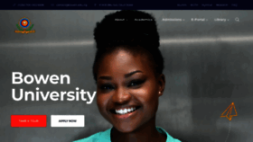 What Bowen.edu.ng website looked like in 2022 (2 years ago)