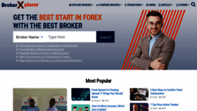 What Brokerxplorer.com website looked like in 2022 (2 years ago)