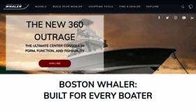 What Bostonwhaler.com website looked like in 2022 (2 years ago)