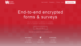 What Blocksurvey.io website looked like in 2022 (2 years ago)