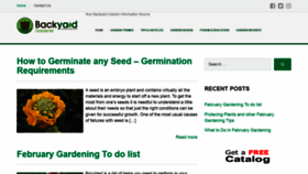 What Backyardgardener.com website looked like in 2022 (2 years ago)