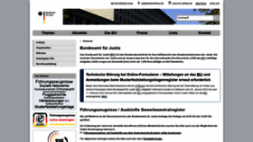 What Bundesjustizamt.de website looked like in 2022 (2 years ago)