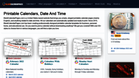 What Blankcalendarpages.com website looked like in 2022 (2 years ago)